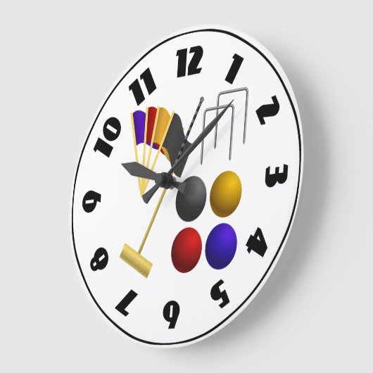 Game of Croquet Clock Grote Klok (Hoek)
