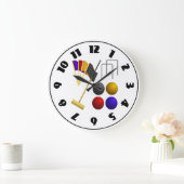 Game of Croquet Clock Grote Klok (Huis)