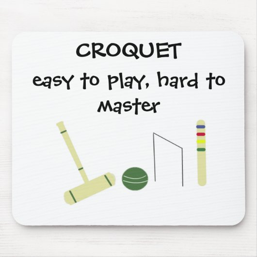 Game of Croquet Muismat (Voorkant)
