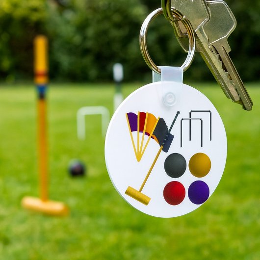 Game of Croquet Sleutelhanger