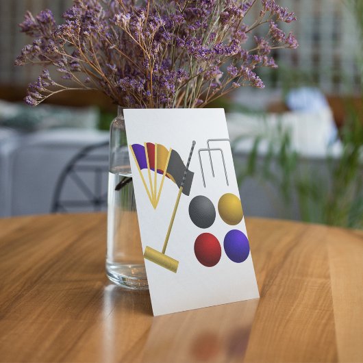 Game of Croquet-uitnodigingen Kaart