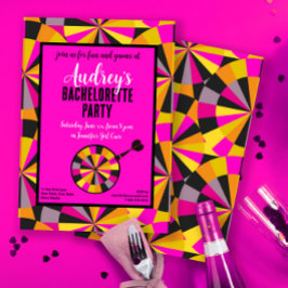 Game of Darts Bachelorette Thema Party Kaart