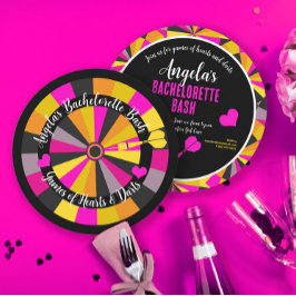 Game of Darts en Harten Bachelorette Party Kaart