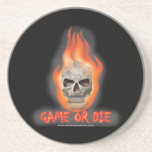 Game of Die Zandsteen Onderzetter (Voorkant)