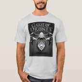 Game of Drones – Stark Direwolf Drone Emblem T-shirt (Voorkant)