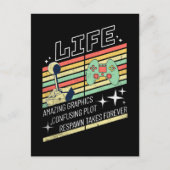 Game of Life Funny Retro Gamer Briefkaart (Voorkant)