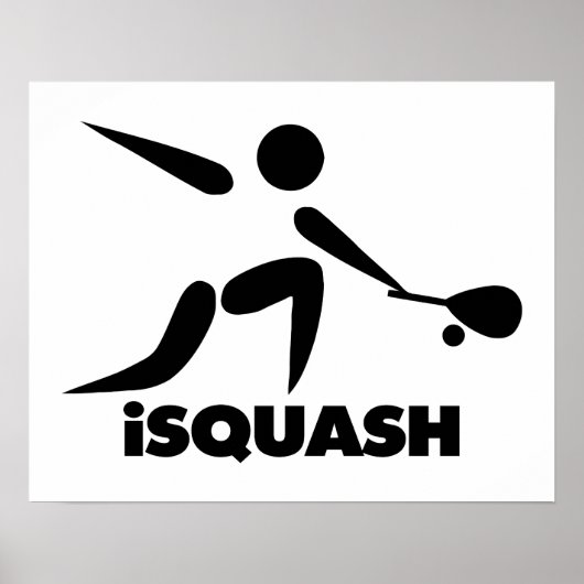 Game of Squash iSquash Logo Poster (Voorkant)