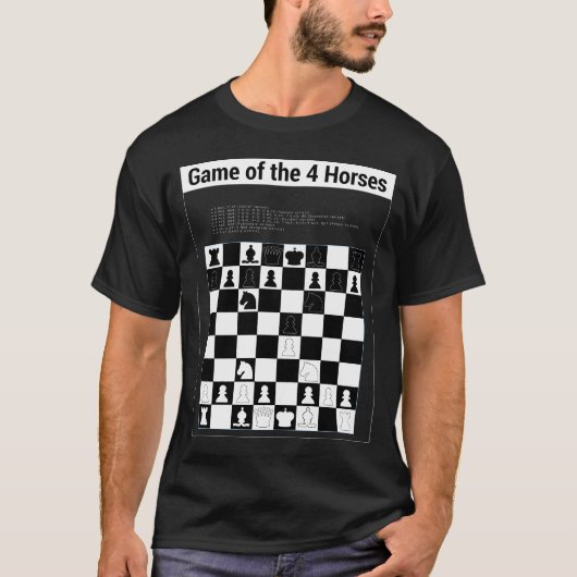 Game of the 4 Horses T-Shirt (Voorkant)