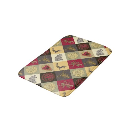 Game of Thrones Sigil Pattern Badmat (Gekanteld)