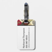 Game of Thrones Sigil Pattern Bagagelabel (Achterkant verticaal)