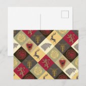 Game of Thrones Sigil Pattern Briefkaart (Voorkant / Achterkant)