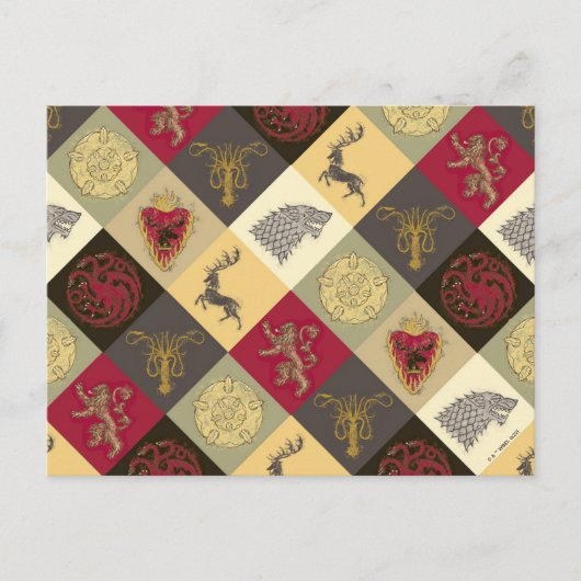 Game of Thrones Sigil Pattern Briefkaart (Voorkant)