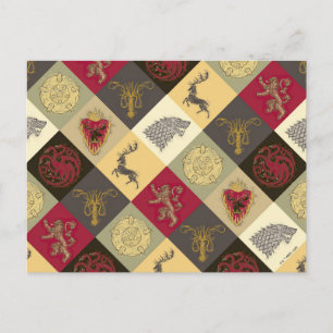 Game of Thrones Sigil Pattern Briefkaart