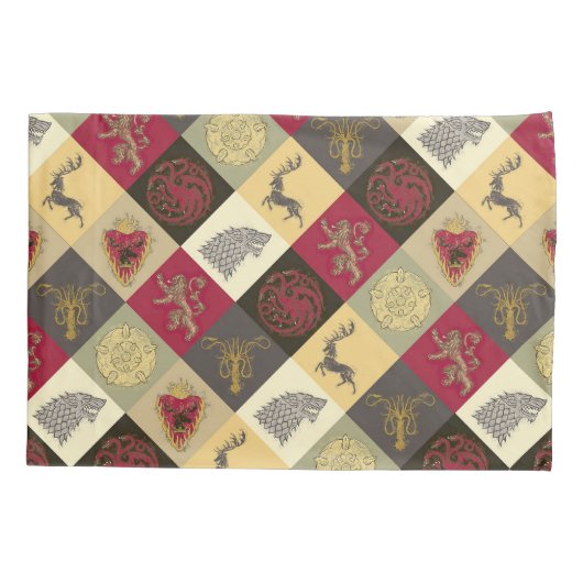 Game of Thrones Sigil Pattern Kussensloop (Achterkant)