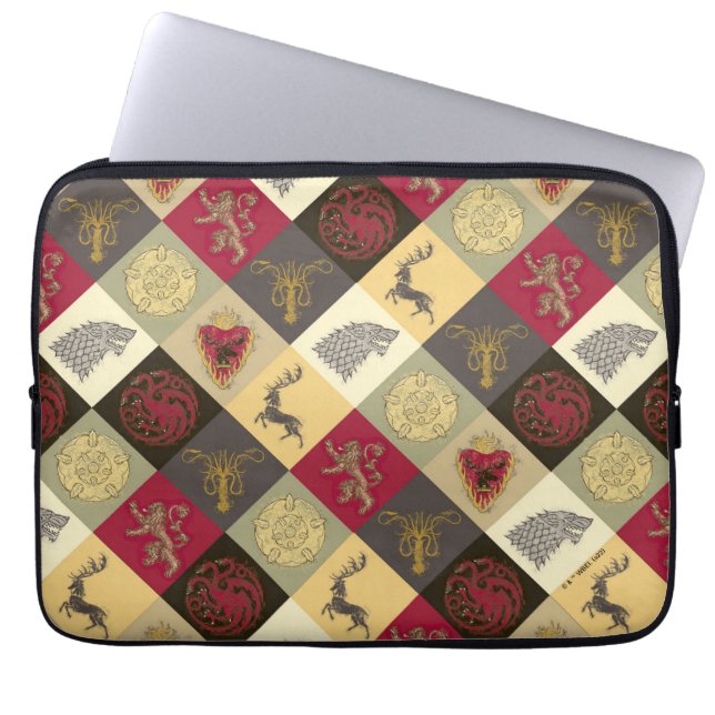 Game of Thrones Sigil Pattern Laptop Sleeve (Voorkant)