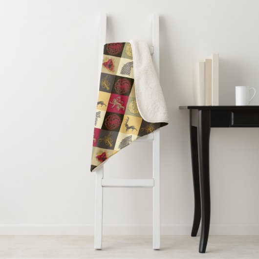 Game of Thrones Sigil Pattern Sherpa Deken (In situ)
