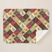 Game of Thrones Sigil Pattern Sherpa Deken (Voorkant (horizontaal))