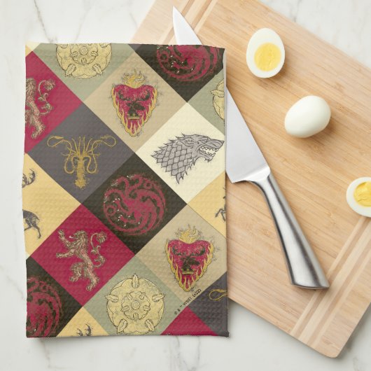 Game of Thrones Sigil Pattern Theedoek (Quarter Fold)