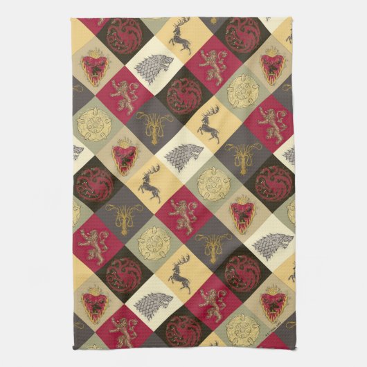 Game of Thrones Sigil Pattern Theedoek (Verticaal)