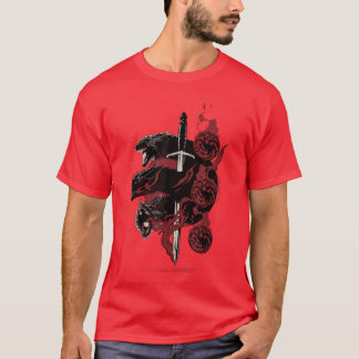 Game of Thrones Targaryen Draken Kleine vintage T-shirt