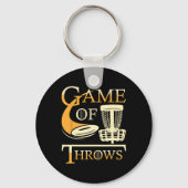 Game Of Throws - Disc Golf Player Flying Disc Golf Sleutelhanger (Voorkant)