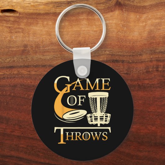 Game Of Throws - Disc Golf Player Flying Disc Golf Sleutelhanger (Voorkant)