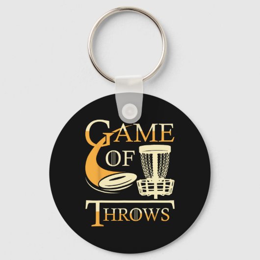 Game Of Throws - Discgolfspeler Vliegende Discgolf Sleutelhanger (Voorkant)