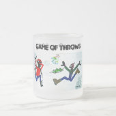 Game of Throws, frosted glass mok. Matglas Koffiemok (Center)