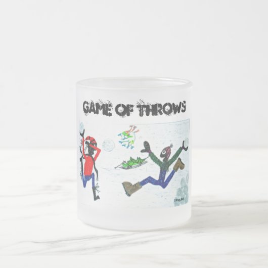 Game of Throws, frosted glass mok. Matglas Koffiemok (Center)