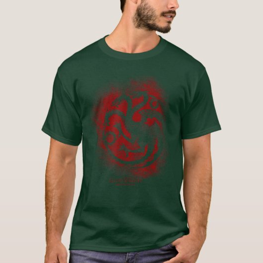Game ofhronesargaryen Sprayed Outline Sigil friend T-shirt (Voorkant)