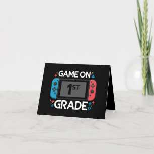 Game On 1e klas terug naar school grappige gamer  Aankondiging