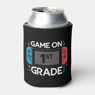 Game On 1e klas terug naar school grappige gamer Blikjeskoeler