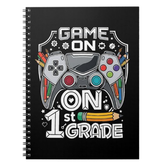 Game On 1e klas terug naar school Notitieboek (Voorkant)