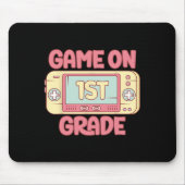 Game On 1st Grade Cool Video Game Ck To School Kid Muismat (Voorkant)