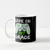 Game on 1st grade Fun Terug naar school Gamer Boys Koffiemok (Links)