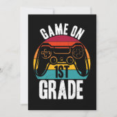 GAME ON 1st Grade Video Game School Student Kaart (Voorkant)