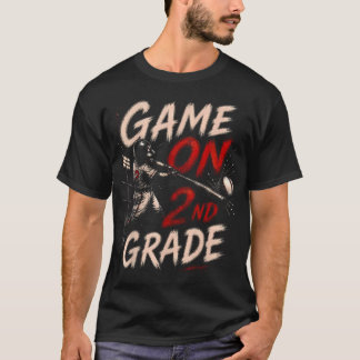 Game On 2e klas honkbal terug naar school T-shirt