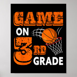 Game On 3e klas basketbal terug naar school leuk g Poster