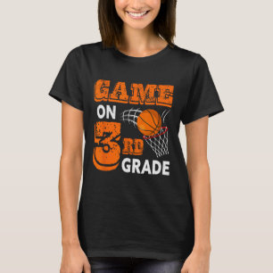 Game On 3e leerjaar Bysketbyll Byck Leuk Geschenk T-shirt
