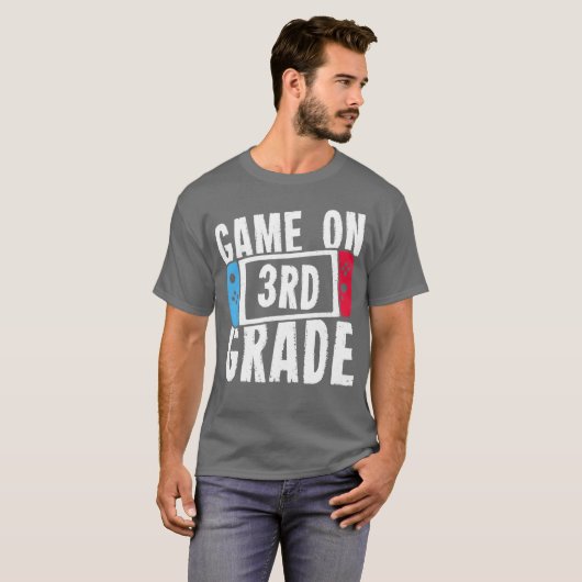Game On 3rd Grade boy T-shirt (Voorkant volledig)