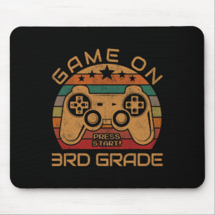 Game on 3rd Grade First Day Gamer Gift Back to Sch Muismat
