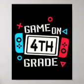 Game On 4de klas jongens kinderen vierde klas teru Poster (Voorkant)