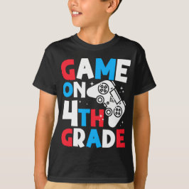 Game On 4e klas moeder van de jarige gamer-jongen T-shirt