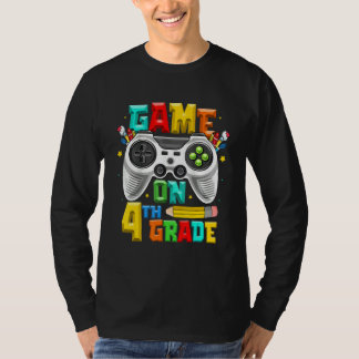 Game On 4th Grade  Back To School Gaming T-shirt
