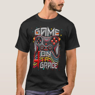 Game on 4th Grade Video Game Back School Student G T-shirt