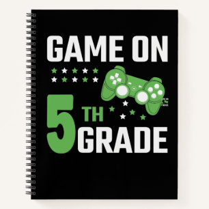 Game On 5th Grade Video Game Back to School Gamer Notitieboek