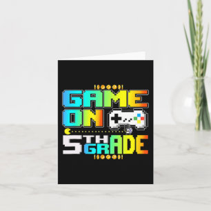 Game on 5th Grade Video Gamer Terug naar Schoo Kaart