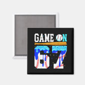 Game On 67 Baseball Drip Six Seven Meme 6 7 Verjaa Magneet (Voorkant / Achterkant)