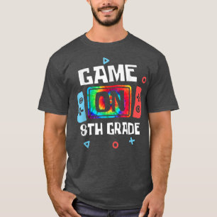 Game on 8th Grade terug naar school Tie Dye Video  T-shirt
