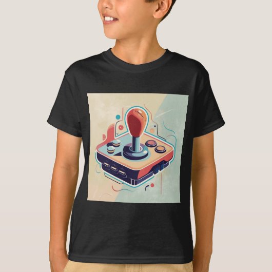 Game On: Abstract Joystick Art T-shirt Collectie (Voorkant)
